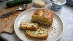 Italian Zucchini Savory Cake with Pancetta—Moist, Cheesy, and Easy to Slice