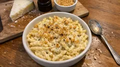 Baked Trofie Cacio e Pepe: Creamy, Peppery, and Golden on Top