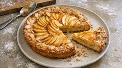Apple Frangipane Crostata: A Rustic Italian Tart with Apricot Jam and Crisp Apple Slices