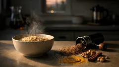 How to make oatmeal more filling with flaxseed, yogurt, and nuts