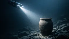 10,000-year-old Jōmon pottery found standing upright on the floor of Lake Biwa