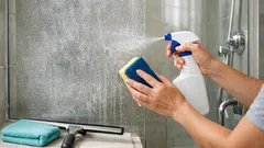 How to remove hard water stains from shower glass without scratching