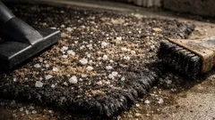 How to clean a door mat fast and keep winter salt from wrecking your entryway