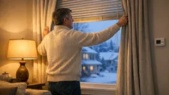 Close your curtains at 5:30 p.m. to keep your home warmer tonight