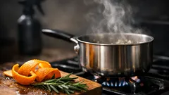 Make your kitchen smell amazing with a 10-minute rosemary and orange simmer pot