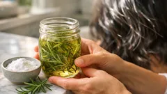 Rosemary rinse with baking soda for gray hair: what it does and what it can’t