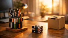 How to upcycle used batteries into sleek home décor (and recycle the rest safely)