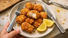 Chicken Bites Three Ways: Soy-Ginger Almonds, Crispy Cornflake, and Mediterranean Skillet