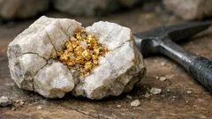 How earthquakes could help grow gold nuggets in quartz, according to a 2024 study