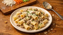 Creamy Pasta al Ragù Bianco (No Tomatoes) with Mascarpone in Under 30 Minutes